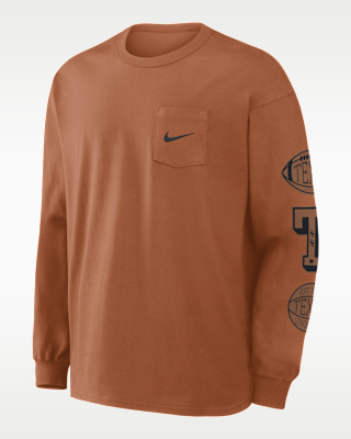 Texas Academic Max90 Pocket Men's Nike College Long-Sleeve T-Shirt